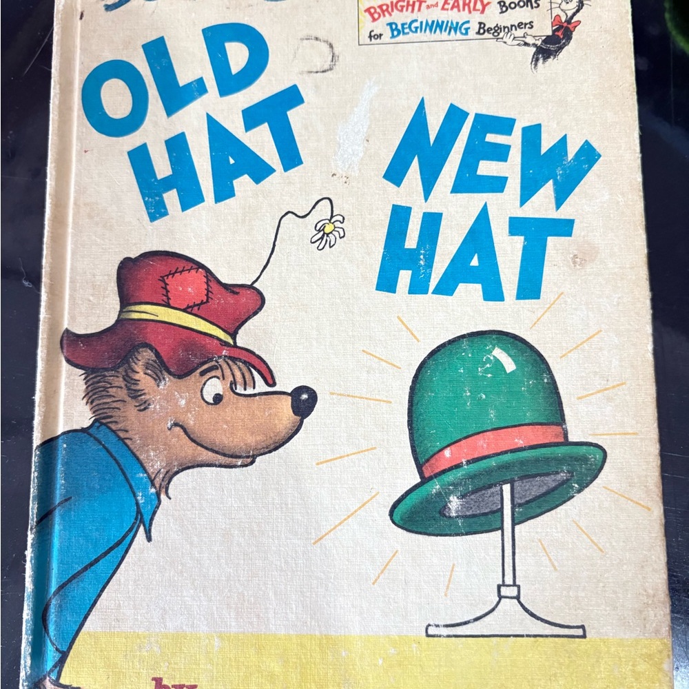 Dr. Seuss Yellow and Blue Old Hat New Hat Book - Picture 5 of 8